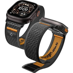 Spigen Athlex Air 2 Λουράκι Υφασμάτινο Active Black / Orange (Apple Watch 44 / 45 / 46 / 49mm)
