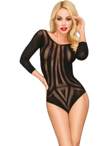 Penthouse Under my Spell Sexy Κορμάκι Slip See Through Μαύρο D-231696