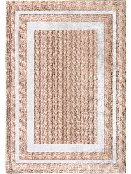 Beauty Home Sunny Χαλί Ορθογώνιο Καλοκαιρινό 160x230cm Art 9140 Λευκό Μπεζ