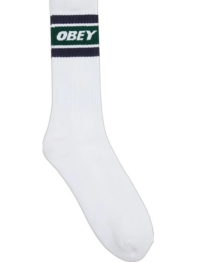 Obey Cooper II Ανδρικές Κάλτσες Ψηλές Λευκές 100260093-EDG