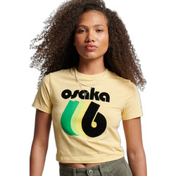 Superdry Γυναικείο Αθλητικό Crop Top Κίτρινο W1011184A-8DD