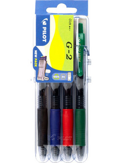 Pilot Set2Go G2 Basic Σετ Στυλό Gel 0.7mm Πολύχρωμο 4τμχ
