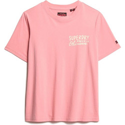 Superdry Tokyo Γυναικείο Αθλητικό T-Shirt Φούξια W1011570A-4CK