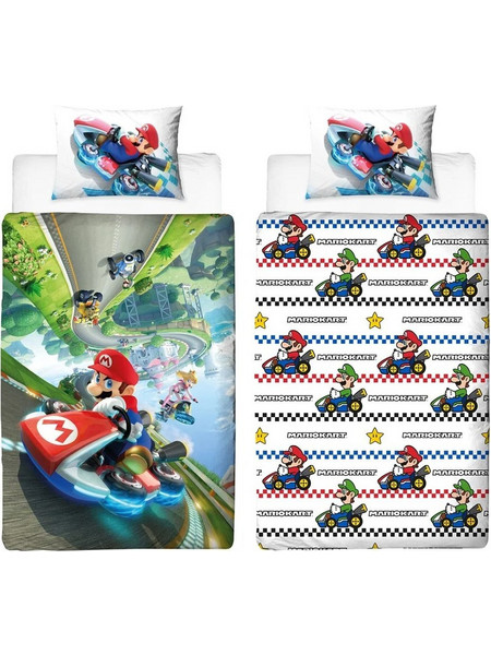 Halantex Mario Kart Σετ Παιδική Παπλωματοθήκη Μονή Βαμβακερή 140x200 Πολύχρωμη
