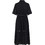 Funky Buddha Midi Καλοκαιρινό Βραδινό Φόρεμα Σεμιζιέ Μαύρο FBL013-135-13