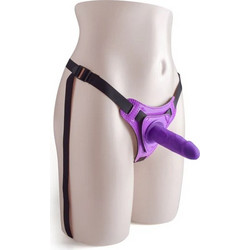 Toyz4lovers Hot Stuff Harness Strap On με Dildo 10cm Μωβ