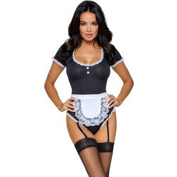 Cottelli Sexy Στολή Σερβιτόρα Μαύρη Λευκή 24709851021