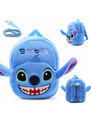 Giggles B23 Stitch Σχολική Τσάντα Πλάτης Νηπιαγωγείου Γαλάζια 04437