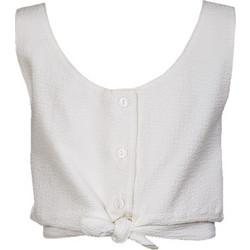 M&B Παιδικό Crop Top Αμάνικο Λευκό 1229