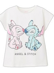 Zippy Lilo & Stitch Παιδικό T-Shirt Κοντομάνικο Λευκό 31077744041