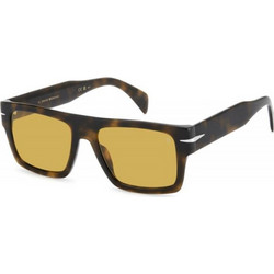 David Beckham DB7161S WR9HO Ανδρικά Γυαλιά Ηλίου Τετράγωνα Κοκάλινα Ταρταρούγα με Πορτοκαλί Φακό