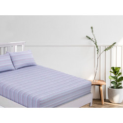 Γαρύφαλλο Σεντόνι King Size Βαμβακερό με Λάστιχο 180x200+30 Calm Wave