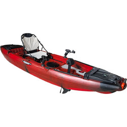 Caribbean Sea Kayaks 9'10" Propeler Πλαστικό Kayak 1 Ατόμου με Πετάλια Κόκκινο Μαύρο