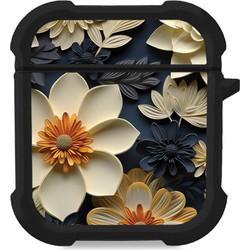 Sonique 3D Flower Series Θήκη Σιλικόνης για Apple AirPods 1 / 2 Εκρού