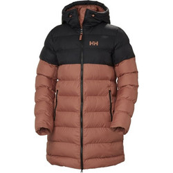 Helly Hansen Γυναικείο Μπουφάν Χειμωνιάτικο Puffer Μακρύ Καφέ 54027-084