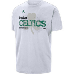 Nike Bos Courtside Boston Ανδρικό Αθλητικό T-Shirt Λευκό IF4521-100
