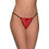 Milena By Paris Γυναικείο Sexy String με Δαντέλα Κόκκινο 7713