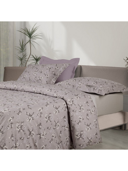 Das Home Σετ Σεντόνια King Size Βαμβακερά 260x280 Happy 9684 Grey Taupe