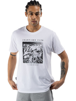 Venimo Ανδρικό Αθλητικό T-Shirt Λευκό 126MSS-751-091