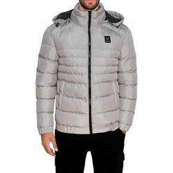 3Guys Ανδρικό Μπουφάν Χειμωνιάτικο Puffer Γκρι 1-223-1-90-4630