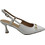 Adam's Γόβες Slingback Δερμάτινες με Λεπτό Χαμηλό Τακούνι Λευκές 1-848-25037-27