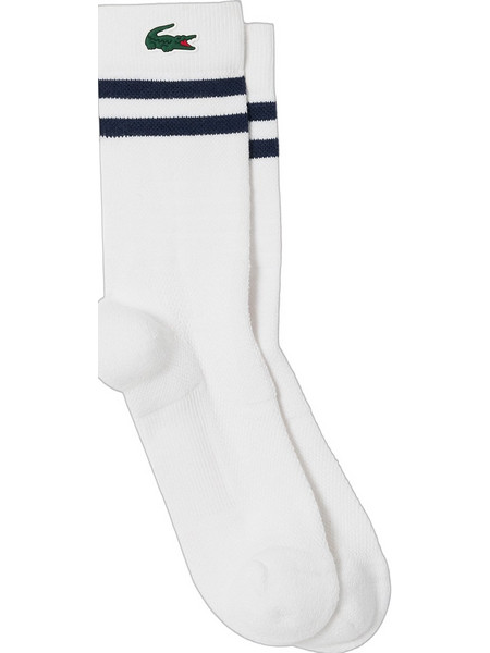 Lacoste Ανδρικές Κάλτσες Ψηλές Λευκές 2Pack 3RA1095-522