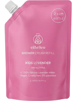Etheleo Kids Lovender Παιδικό Κρεμώδες Αφρόλουτρο Refill 500ml
