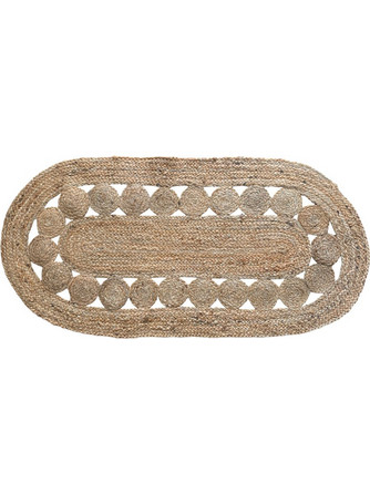Ankor Χαλί Οβάλ Καλοκαιρινό Γιούτα 70x140cm 852208