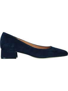 JB Martin Virginia Γόβες Suede με Χοντρό Χαμηλό Τακούνι Navy Μπλε AHJ409-42