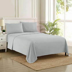 Espree Σεντόνι Μονό Βαμβακερό 170x270 Solid Light Grey