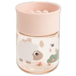 Done by Deer Εκπαιδευτικό Ποτήρι 360 Tiny Farm Powder Pink