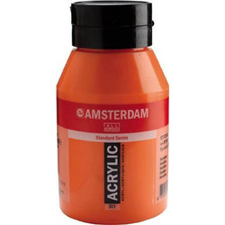 Royal Talens Amsterdam 311 Vermilion Ακρυλικό Χρώμα Ζωγραφικής 1lt