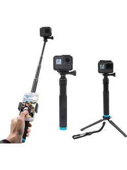 Telesin GP-MNP-090-D Selfie Stick & Τρίποδο για Action Cameras (Universal)