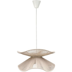 ARlight PDT 6867 WH Κρεμαστό Φωτιστικό Οροφής Πλέγμα με Σχοινί Μονόφωτο E27 Λευκό Φ50x25cm 0083712