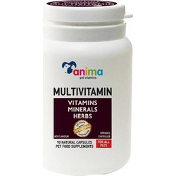 Amhes Anima Vitamins Multivitamin Συμπλήρωμα Διατροφής Σκύλου & Γάτας 90 Κάψουλες