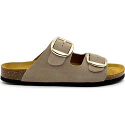 Plakton Γυναικεία Σανδάλια Suede Ανατομικά Μπεζ 185983-005