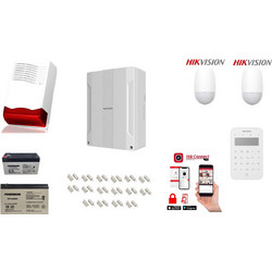 Hikvision AX PRO 2 Σύστημα Συναγερμού Ασύρματο με Πληκτρολόγιο με 1 Σειρήνα με 10 Αισθητήρες Πόρτας και 2 Ανιχνευτές Κίνησης (Wi-Fi / GSM)