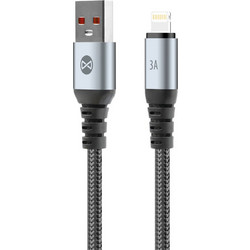Forever Braided USB-A to Lightning Cable 1m Black