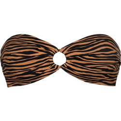 Rock Club Zafari Bikini Top Strapless Animal Print Καφέ BP-2478-622