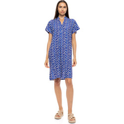 Pink Label Mini Καλοκαιρινό Καθημερινό Φόρεμα Μεταξωτό Royal Blue B685