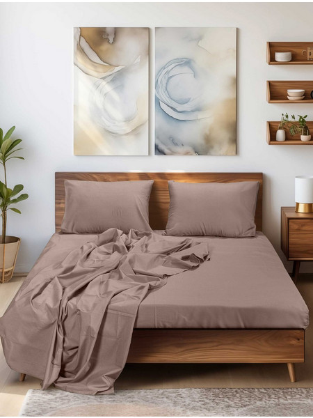 MADI Σεντόνι Υπέρδιπλο 240x260 Sleek Brown
