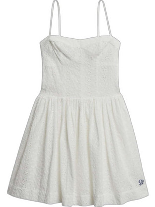 Superdry Mini Καλοκαιρινό Καθημερινό Φόρεμα Λευκό W8012023A-5RQ