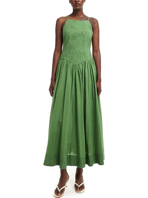 Topshop Midi Καλοκαιρινό Βραδινό Φόρεμα Πράσινο 31001033