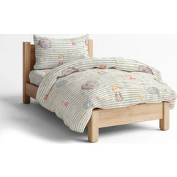 Borea Σετ Παιδικά Σεντόνια Μονά Βαμβακερά 160x250 Little Prince Mint Green 3τμχ