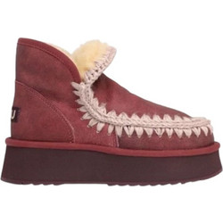 Mou Mini Eskimo 18 Γυναικεία Μποτάκια Suede Μπορντό με Γούνα MUFW681000C-VINCAB