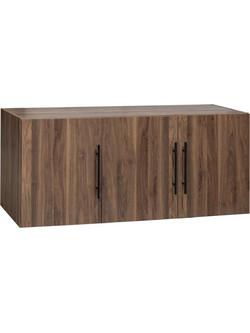 Pakoworld Τρίφυλλο Πατάρι Ντουλάπας Carys Καρυδί 150x55x60cm HM747.11