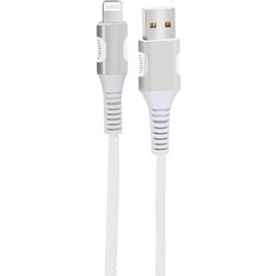 EGOBOO Braided USB-A to Lightning Cable 1.2m White 5207244009140