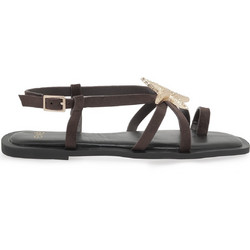 Exe Γυναικεία Σανδάλια Suede Σοκολατί W47002711-504