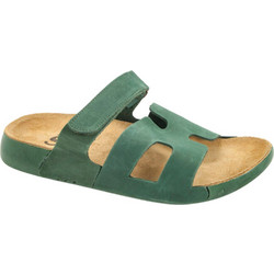 Safe Step Γυναικεία Σανδάλια Suede Ανατομικά Πράσινα 1003-17