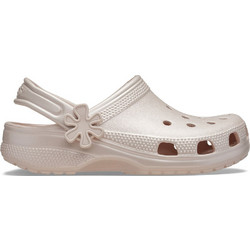 Crocs Classic Pearl Shine Παιδικά Παπούτσια Θαλάσσης για Κορίτσι Ανατομικά Μπεζ 212814-6UR